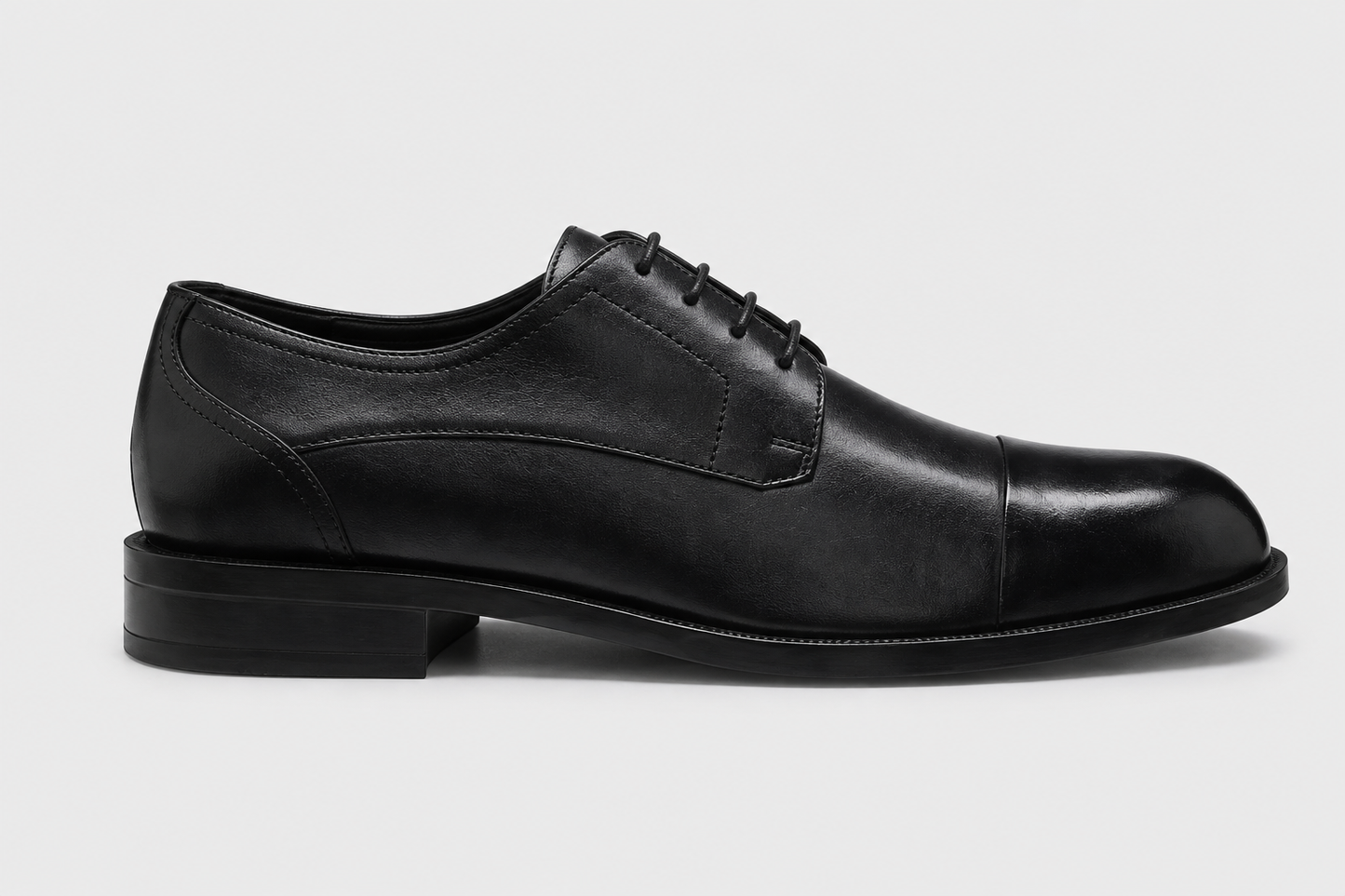 Black Cap-Toe Oxford