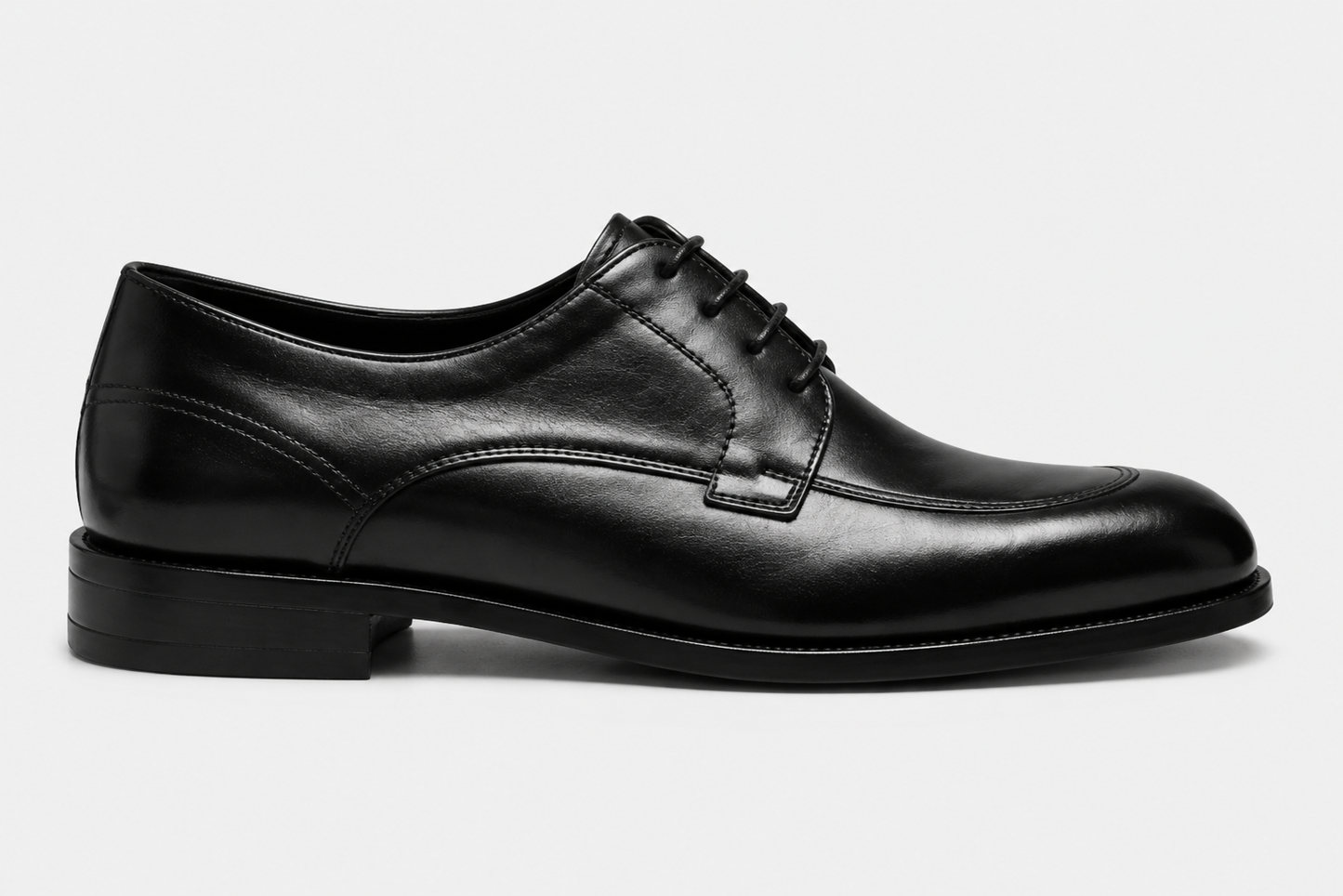 Black Split-Toe Derby