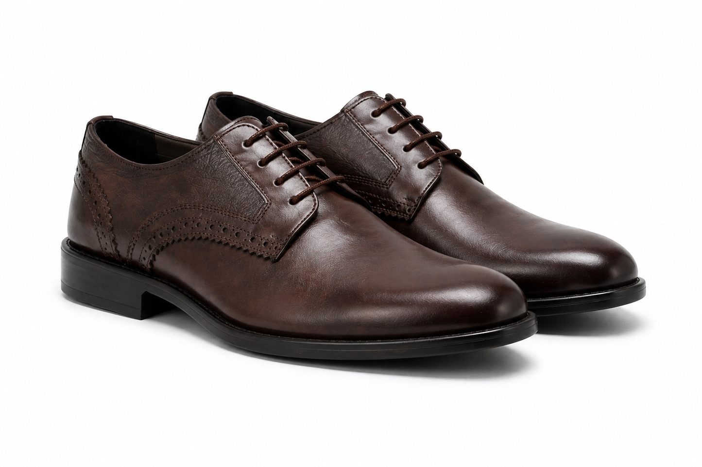Brown Round Toe Derby