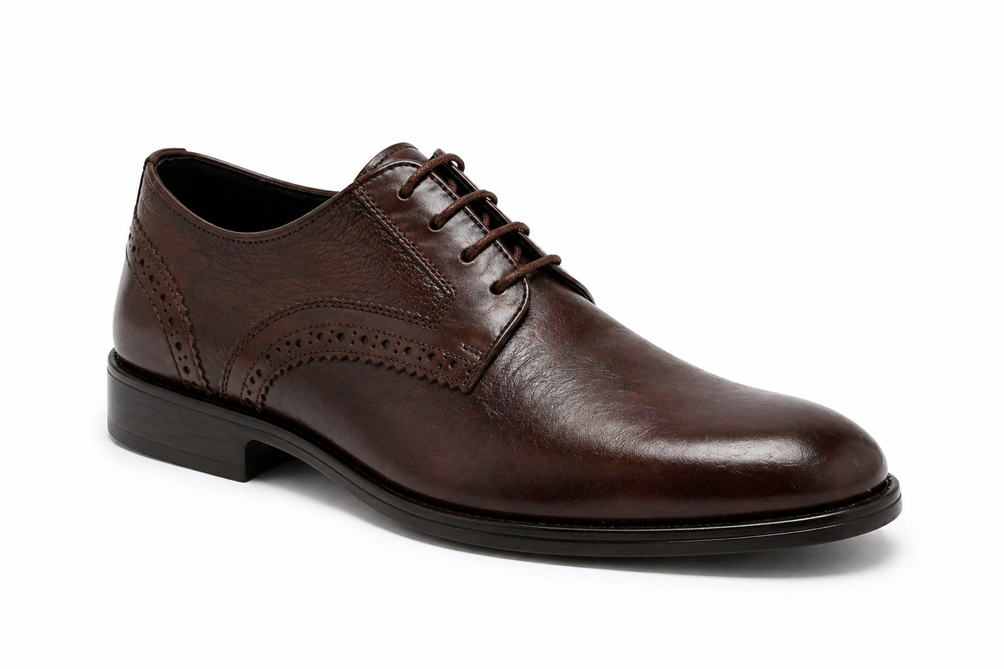 Brown Round Toe Derby