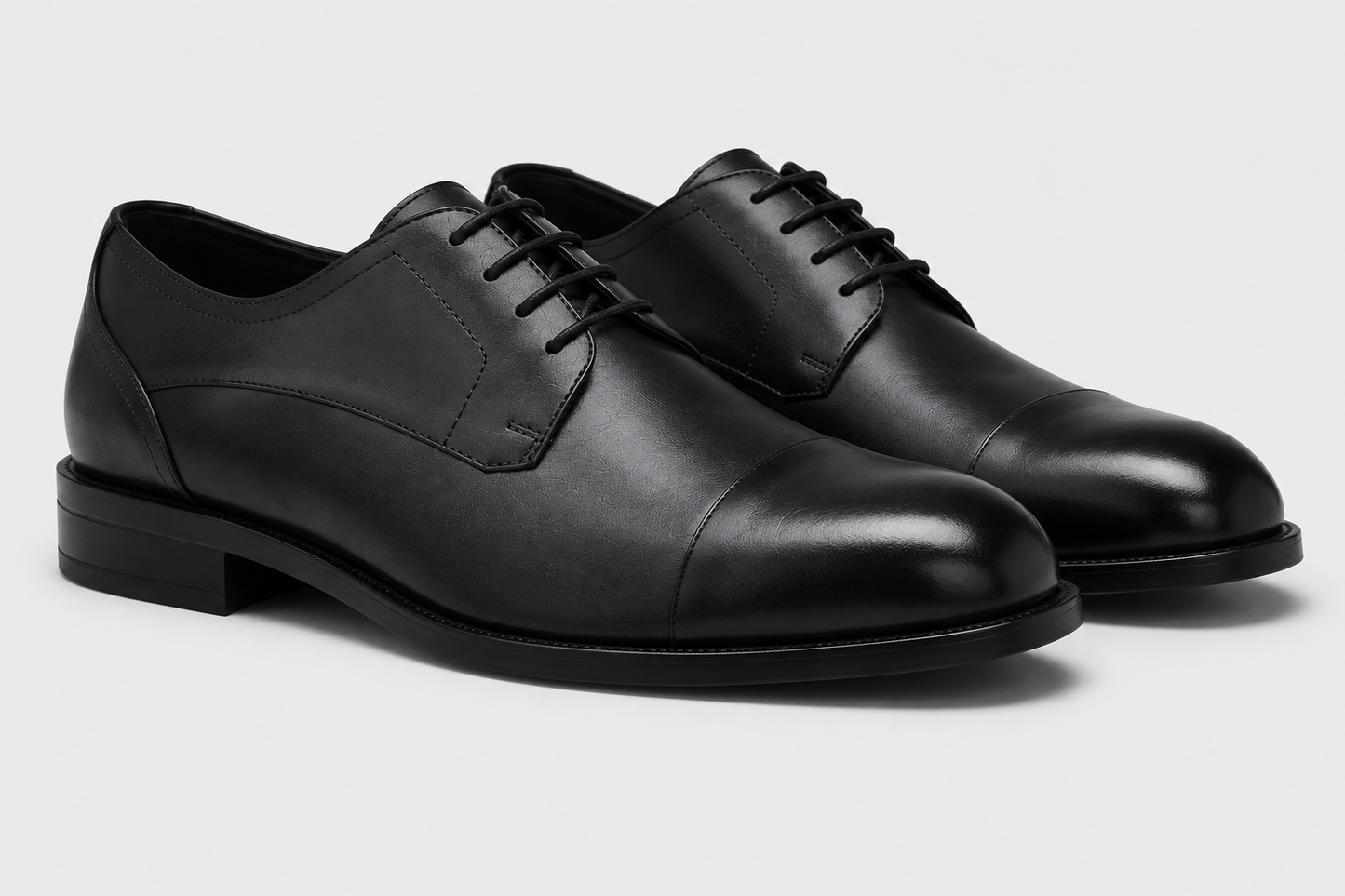 Black Cap-Toe Oxford