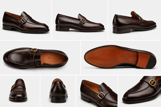 Brown Single Monk Strap Loafer